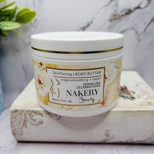 NEW SEALED‎ Nakery Beauty Skin Toning Body Butter Sparkling Celebrations 7.9 oz